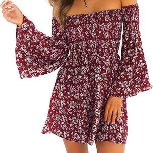Off the shoulder casual dress